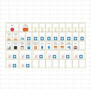 Наклейка модульная средний комплект 137х240 PROxima EKF mn-1-2